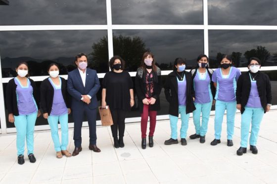 El gobernador Gustavo Sáenz junto a la ministra de Salud de la Nación Carla Vizzotti, inauguró en el hospital San Bernardo el laboratorio de captura híbrida.