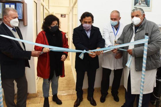 El gobernador Gustavo Sáenz junto a la ministra de Salud de la Nación Carla Vizzotti, inauguró en el hospital San Bernardo el laboratorio de captura híbrida.