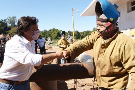 El gobernador Gustavo Sáenz verificó en la ciudad de Tartagal, la nueva planta potabilizadora que aumentará la producción de agua