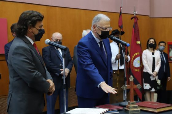 El gobernador Gustavo Sáenz encabezó en Casa de Gobierno el acto de asunción de los nuevos funcionarios del Ejecutivo Provincial.