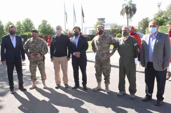 El gobernador Gustavo Sáenz se reunió con el ministro de Defensa de la Nación Jorge Taiana, quien se encuentra en la provincia para visitar a las tropas que participan del ejercicio “General Arias”.