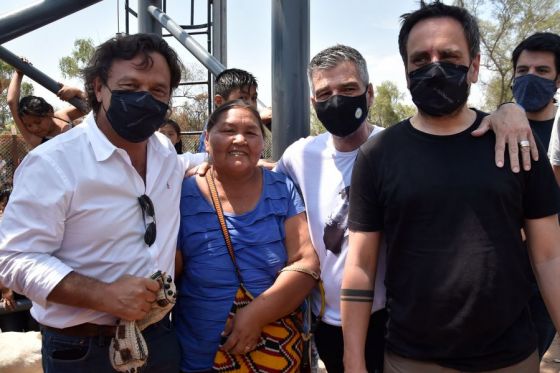 El gobernador Gustavo Sáenz y el ministro de Ambiente y Desarrollo Sostenible de la Nación Juan Cabandié inauguraron 7 pozos de agua potable, todos con energía solar, destinados a las comunidades wichi de Santa Victoria Este y Rivadavia