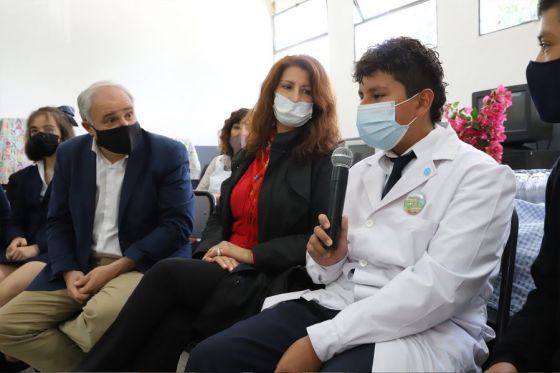 El ministro Cánepa, junto a docentes y más de 300 estudiantes salteños, participó de la apertura de la actividad a través de una Muestra Anual de Trabajos Escolares de Investigación