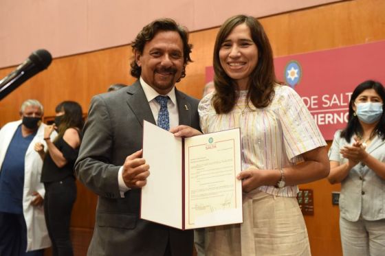 ”En este Gobierno tenemos pluralidad y federalismo”, indicó el mandatario durante el acto en el que tomó juramento a Claudia Silvina Vargas como ministra de Desarrollo Social.