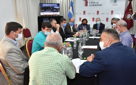 El gobernador Gustavo Sáenz encabezó la reunión de conformación del Consorcio de Pavimentación Anta-Metán del Ministerio de Infraestructura de la Provincia.