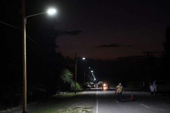 El gobernador Gustavo Sáenz inauguró la obra de nueva iluminación en la ruta provincial 11, tramo Campo Santo – Betania.