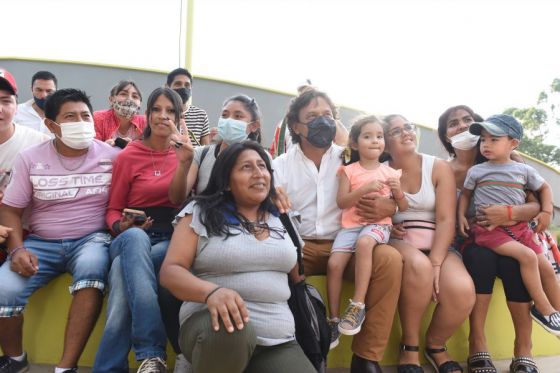 El gobernador Gustavo Sáenz recorrió en General Güemes las obras de construcción del Parque Lineal de Ingreso a la ciudad, la ejecución de dos plazas en el barrio 200 viviendas, al este del municipio y un predio para la EET Nikola Tesla.