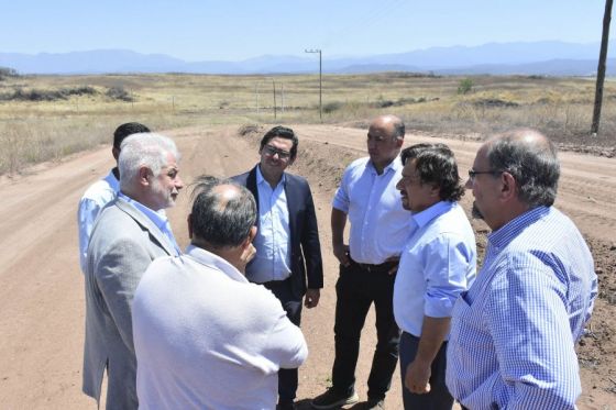 Junto al intendente Solís supervisó los avances en el predio del nuevo Parque Industrial, la construcción de 48 viviendas y la ampliación del hospital cabecera Melchora Figueroa de Cornejo