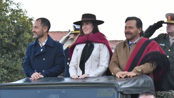 El gobernador Gustavo Sáenz y la vicepresidenta de la Nación Victoria Villarruel, encabezaron hoy los actos centrales en conmemoración del 203 aniversario de la muerte del general Martín Miguel de Güemes.