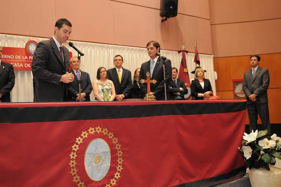 Urtubey tomó juramento al nuevo ministro de Gobierno, Seguridad y Derechos Humanos.