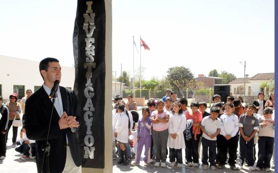 Obras de infraestructura educativa inauguró el gobernador Urtubey en las escuelas Francisco de Gurruchaga y 4.808 de Rosario de Lerma.