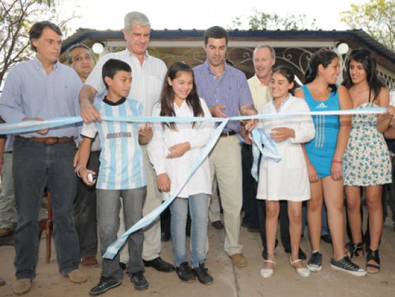 Inauguración de la plaza en Río del Valle