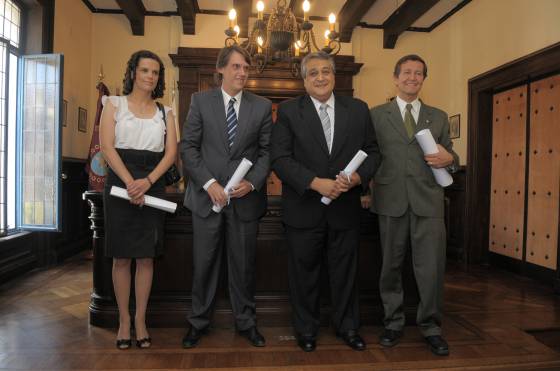 Entrega de diplomas a diputados nacionales electos.