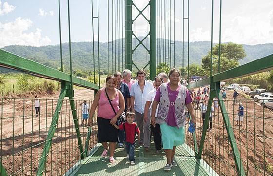 Obras de infraestructura benefician a la población de Salvador Mazza