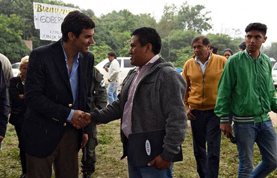 Urtubey inauguró el alumbrado público en paraje Zanja Honda