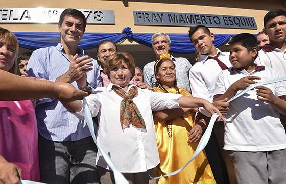 En Misión San Francisco de Pichanal, Urtubey inauguró un establecimiento secundario