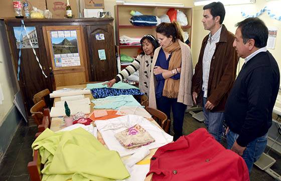 Urtubey visitó los talleres del Centro de Formación Profesional de Cachi