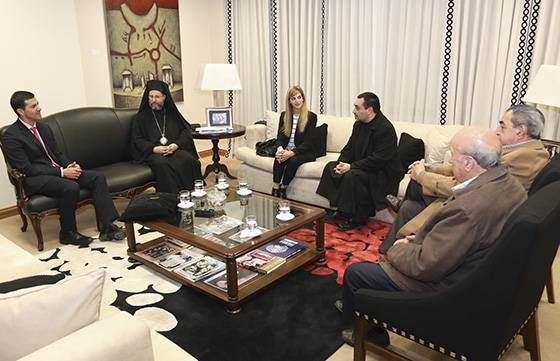 Urtubey recibió el saludo protocolar del Arzobispo de la Iglesia Católica Ortodoxa Argentina