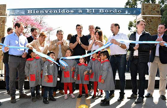 Urtubey inauguró obras del Plan Bicentenario en la localidad de El Bordo