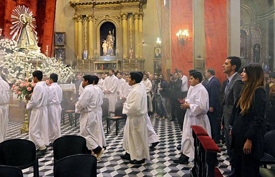 Urtubey participó del inicio del Solemne Triduo de Pontificales