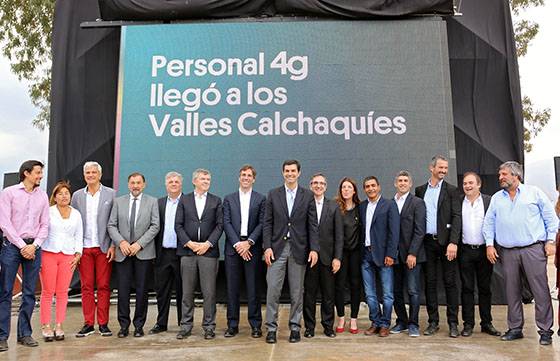 En Cafayate el gobernador Urtubey inauguró la red 4G de Personal para los valles Calchaquíes