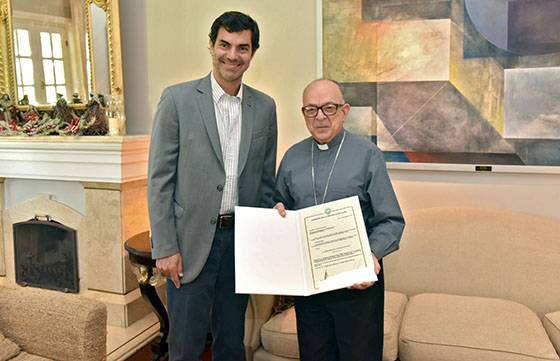 El gobernador Urtubey recibió al Arzobispo Emérito de Aparecida, Brasil