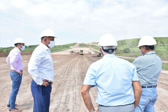 Dib Ashur verificó el avance de las obras en la circunvalación noroeste