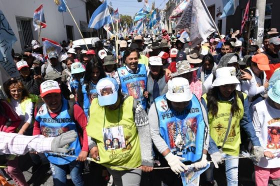 Sáenz: “Nuestros peregrinos son la manifestación viva de la fe de los salteños”