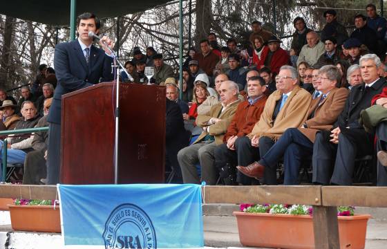 En la inauguración de la Rural, Urtubey anunció la creación de un fondo para infraestructura agraria.