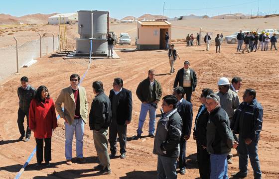 El Gobernador habilitó la planta de efluentes cloacales de Tolar Grande.