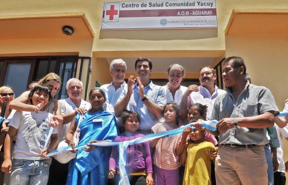 Urtubey inauguró la primera obra del Fondo de Reparación Histórica, un centro de salud en la comunidad de Yacuy.