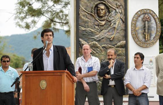 En Aguaray se inauguraron obras del Fondo de Reparación Histórica.