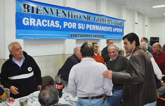 El Gobernador asistió al festejo por el Día del Agente de Propaganda Médica.