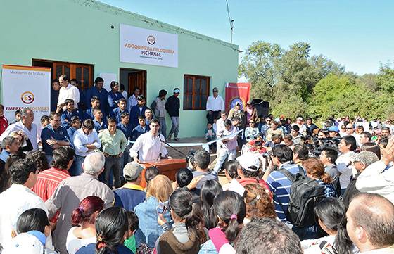 El Gobierno habilitó en Pichanal una nueva fábrica social