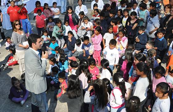 El Gobernador ofreció un agasajo a niños de La Silleta y Las Costas