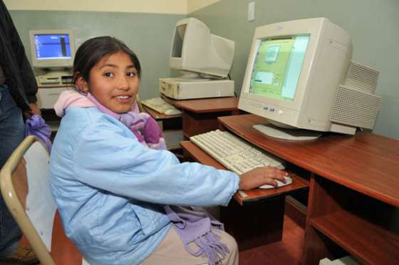 Se habilitó una sala de computación en un paraje de Cachi