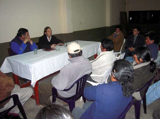 Encuentro con pequeños productores de Coronel Moldes