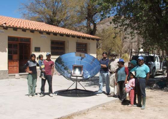 Cocina solar para escuela del Valle de Lerma 