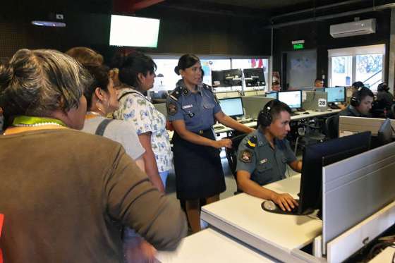 Personal del Centro de Primera Infancia “Armada Argentina” visitó el 9-1-1