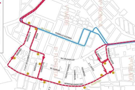 SAETA amplió el recorrido de la Línea 2B