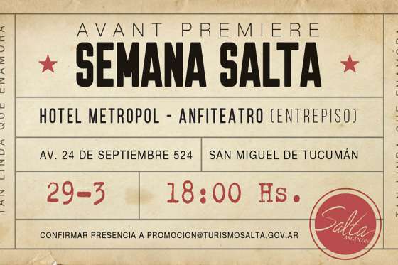 Salta promocionará hoy en Tucumán su oferta turística para Semana Santa 2019