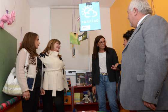 Inauguraron un espacio lúdico literario en la oficina de violencia familiar del Poder Judicial