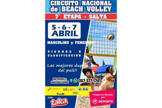 Salta recibe el Circuito Nacional de beach vóley