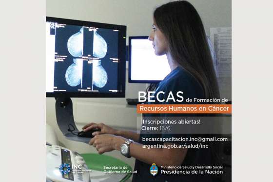 Abrió la convocatoria para becas de formación del Instituto Nacional del Cáncer