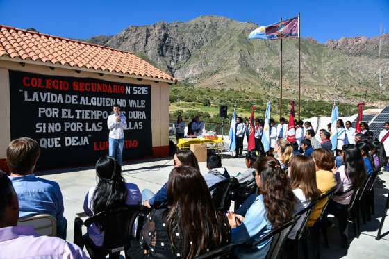 El Gobierno inauguró un edificio para formación secundaria en Luracatao