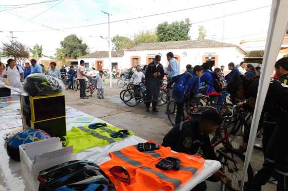 La Agencia Provincial de Seguridad Vial participó del Día de la Bicicleta en El Carril