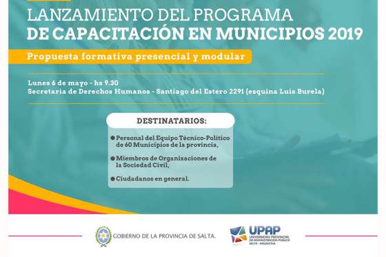 Inicia el Programa de Capacitación en Municipios organizado por la UPAP