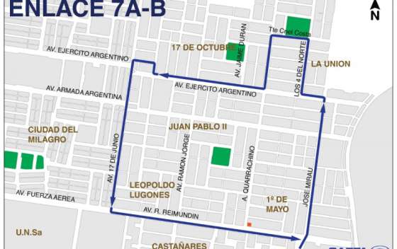 Desde hoy habrá un enlace de Saeta a barrios de la zona norte