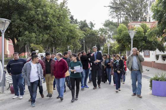 Yarade recorrió obras y se reunió con referentes de General Güemes