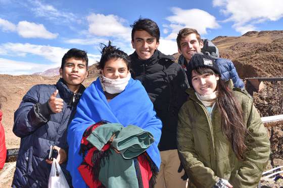 Estudiantes destacados viajaron en el Tren a las Nubes